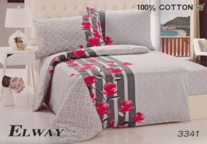 Pościel Satyna Bawełniana rozmiar 160x200 wzór nr 3341