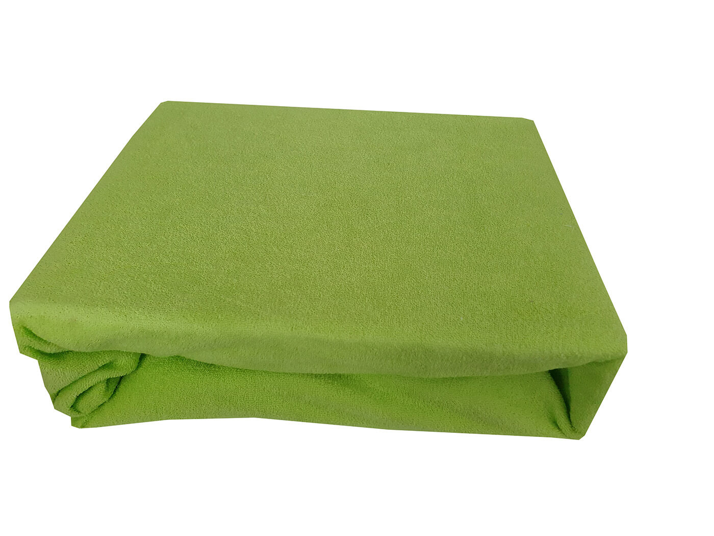 Prześcieradło frotte z gumką rozmiar 90×200 kolor zielony-31