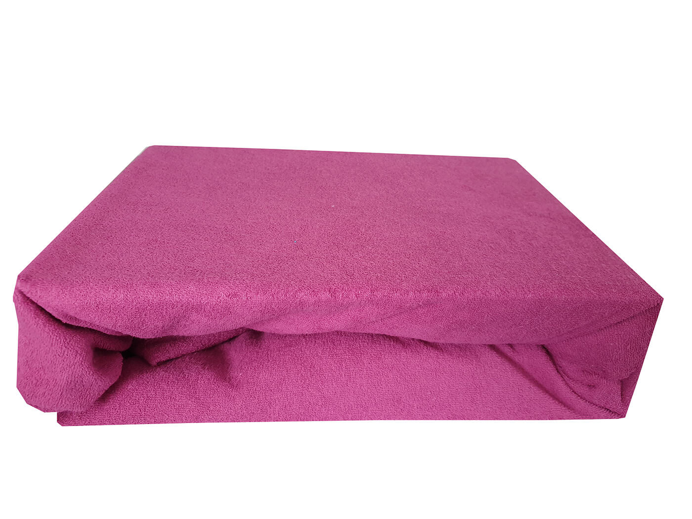 Prześcieradło frotte z gumką rozmiar 180x200 kolor różowy-839
