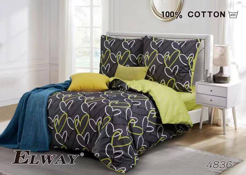 Pościel Satyna Bawełniana rozmiar 160x200 wzór nr 4836