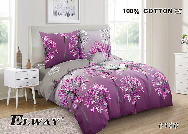 Pościel Satyna Bawełniana rozmiar 180x200 wzór nr 6180