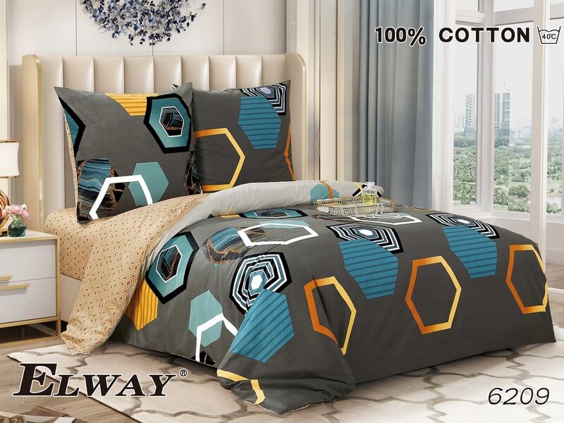 Pościel Satyna Bawełniana rozmiar 200x220 wzór nr 6209