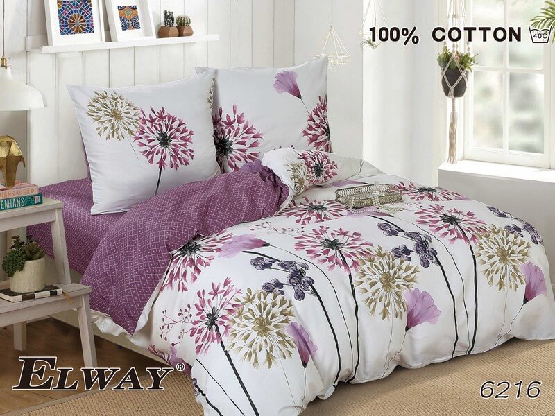 Pościel Satyna Bawełniana rozmiar 180x200 wzór nr 6216