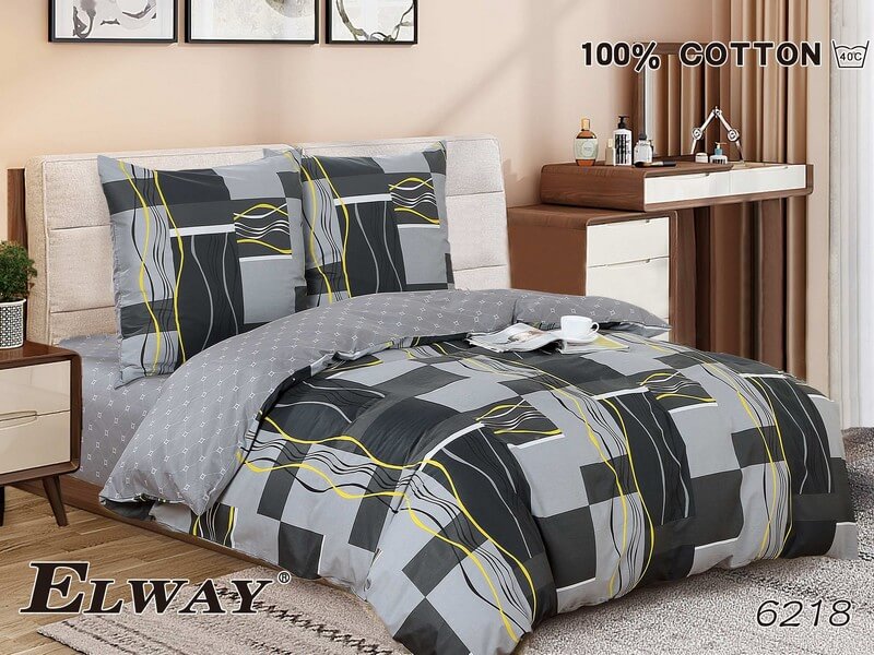 Pościel Satyna Bawełniana rozmiar 180x200 wzór nr 6218