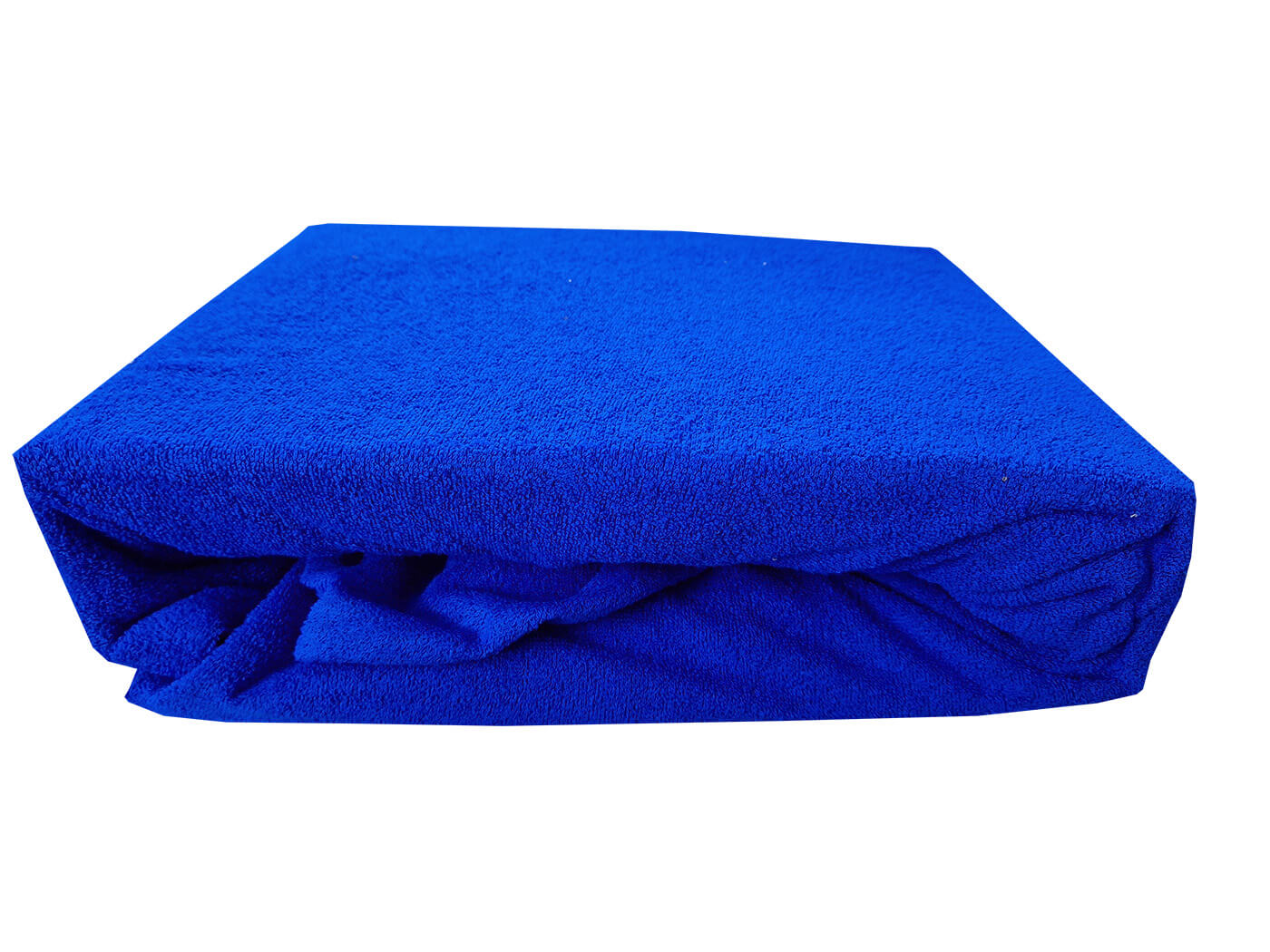 Prześcieradło frotte z gumką rozmiar 200×220 kolor chabrowy