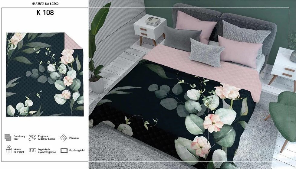 Narzuta Pikowana Holland rozmiar 170x210 wzór K108 - obrazek 4