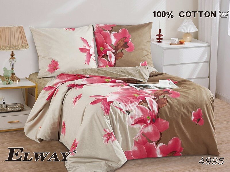 Pościel Satyna Bawełniana rozmiar 160x200 wzór nr 4995