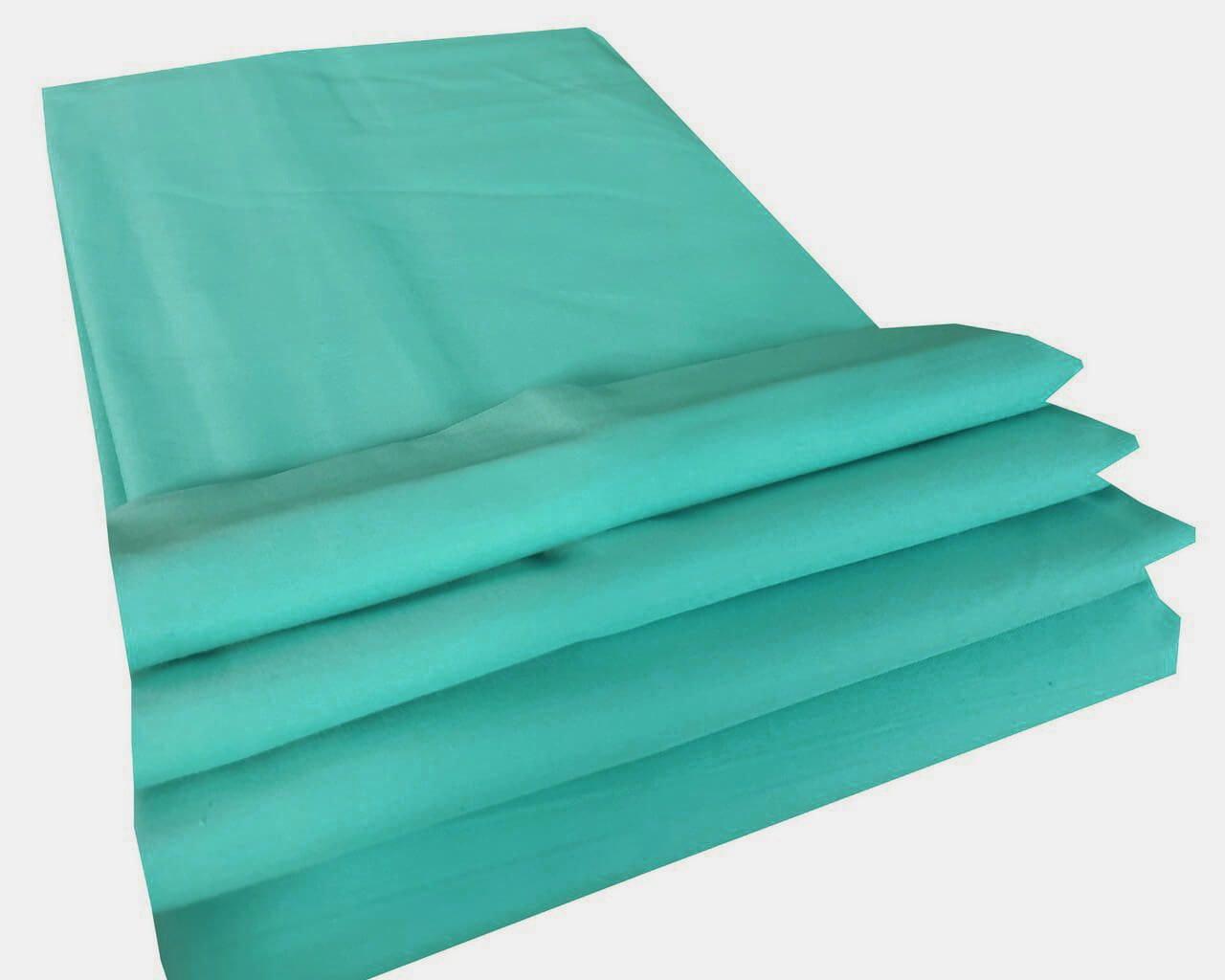 Prześcieradło Bawełniane rozmiar 200x220 kolor Zielony