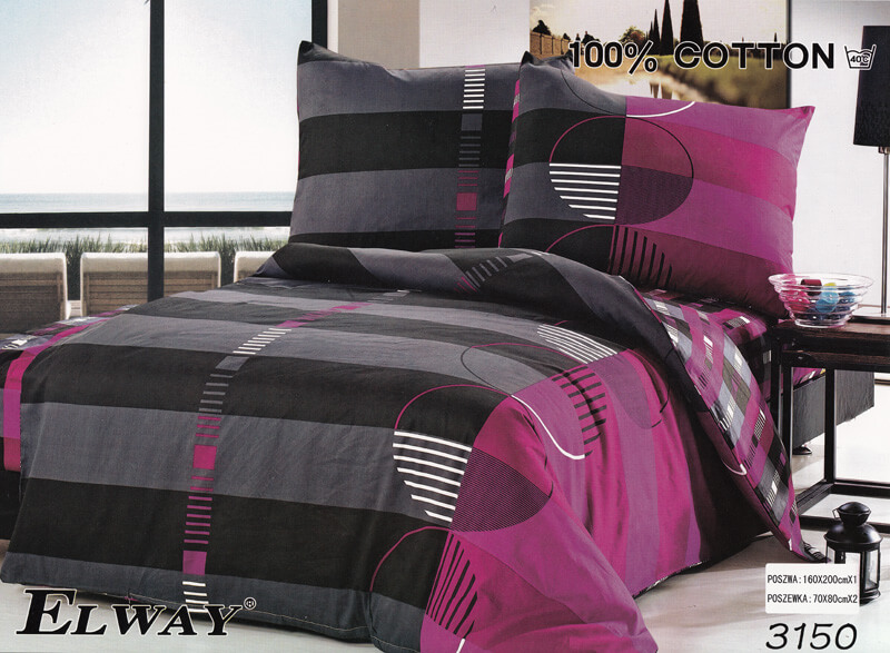 Pościel Satyna Bawełniana rozmiar 160x200 wzór 3150