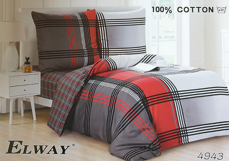 Pościel Satyna Bawełniana rozmiar 140x200 wzór nr 4943