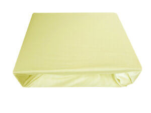 Prześcieradło jersey z gumką 160x200 śmietankowe