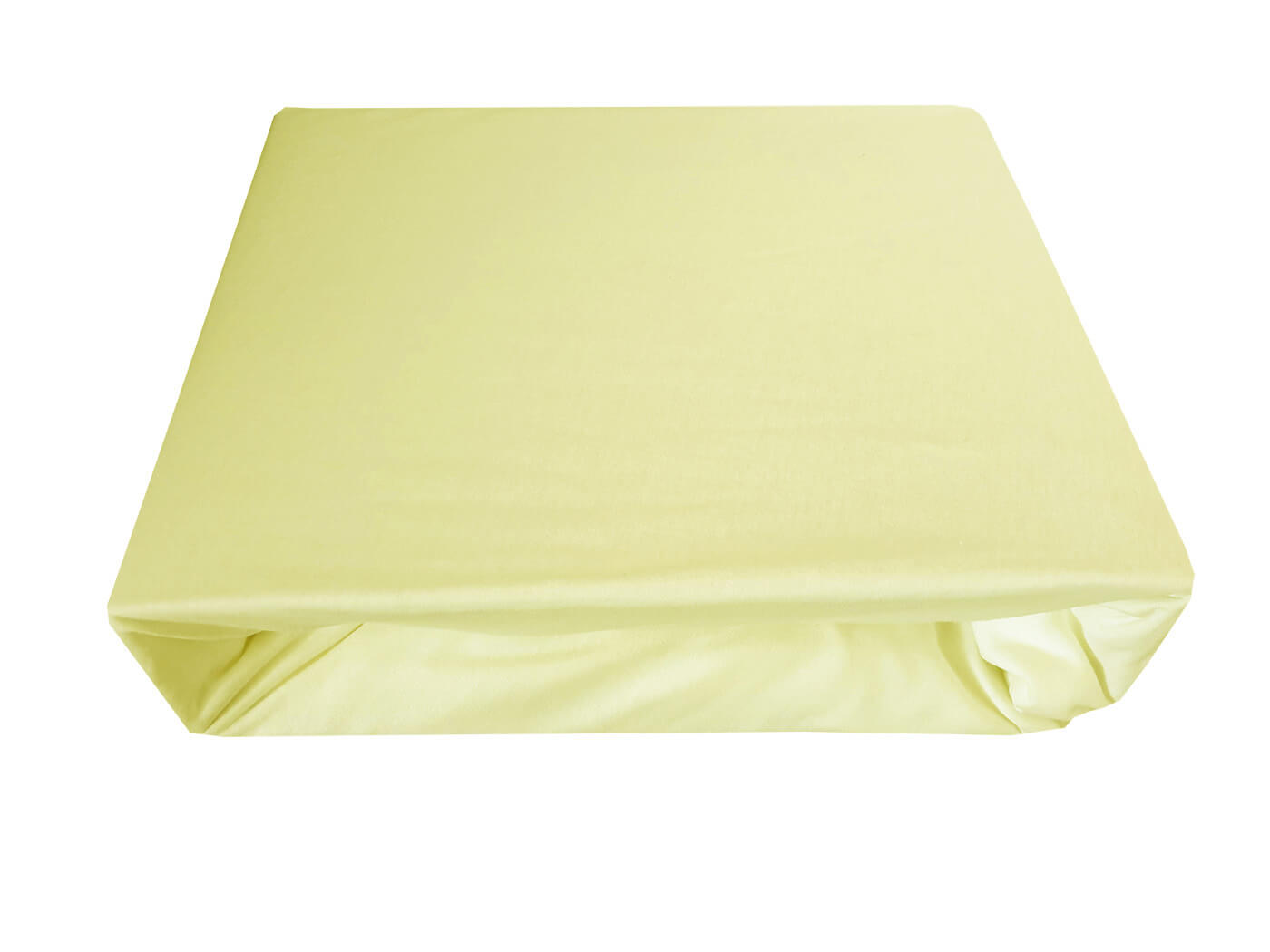 Prześcieradło jersey z gumką 160x200 śmietankowe